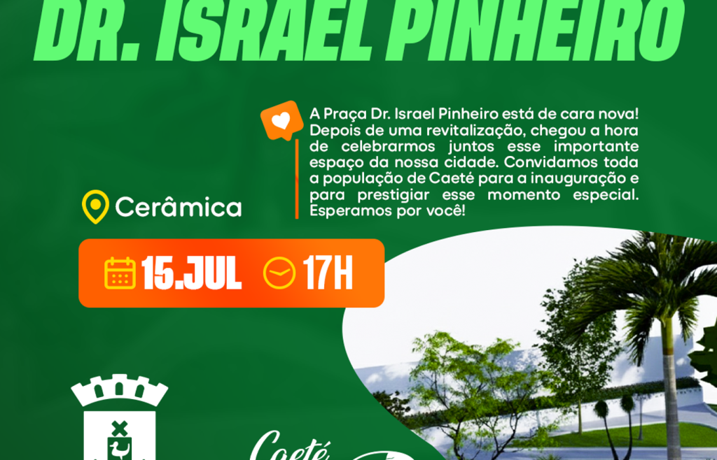 HOMENAGEM: PREFEITURA DE CAETÉ VAI INAUGURAR ESTÁTUA DE ISRAEL PINHEIRO NA PRÓXIMA SEMANA
